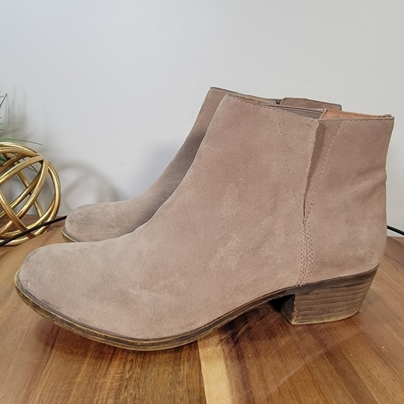 Lucky Brand Benissa Suede Ankle Boots Size 9.5 - Picture 9 of 17